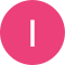 luise A pink circle with a white lowercase letter "l" in the center on a gray background.
